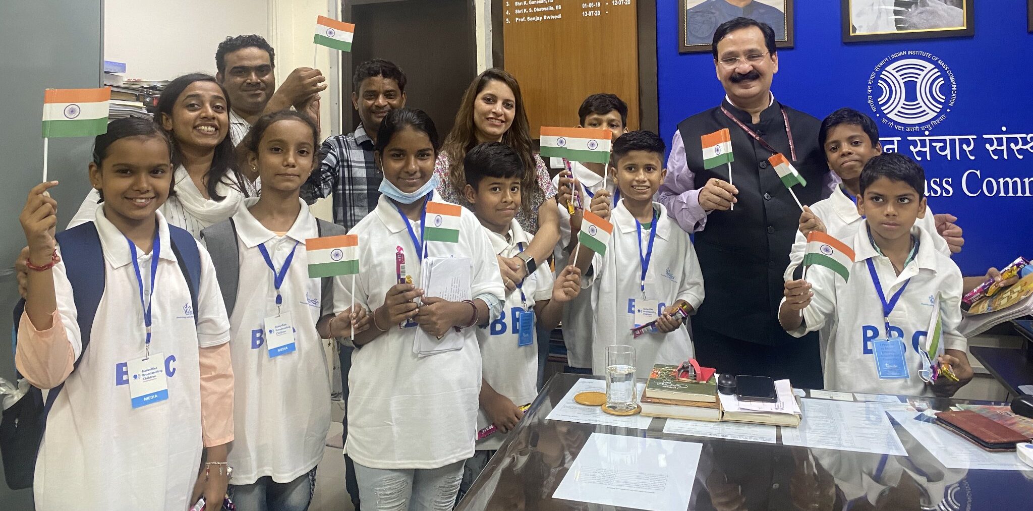 Butterflies Broadcasting Children Celebrate India's 75th Independence Day