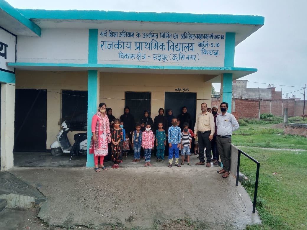 Students Being Admitted to Government School in Uttarakhand